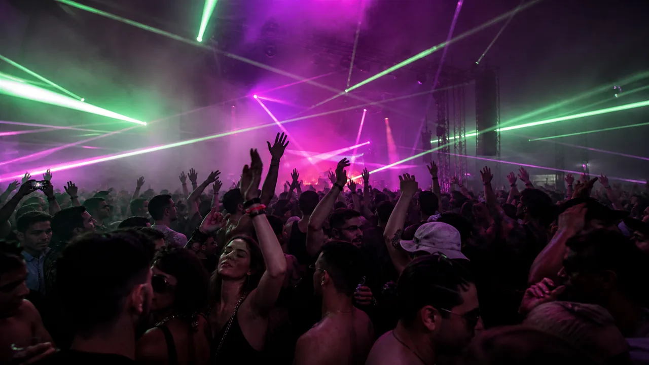 Rave Festival Crowd