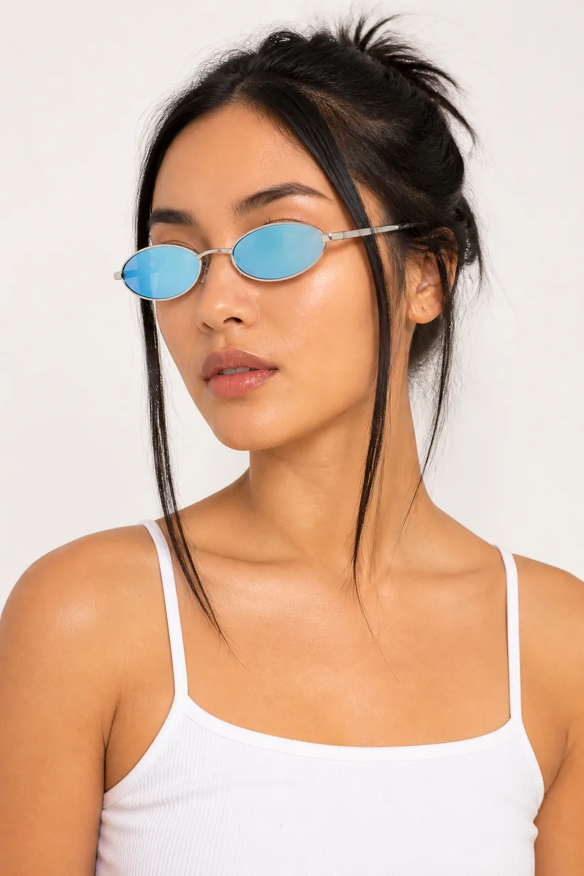 Y2K Silberbrille
